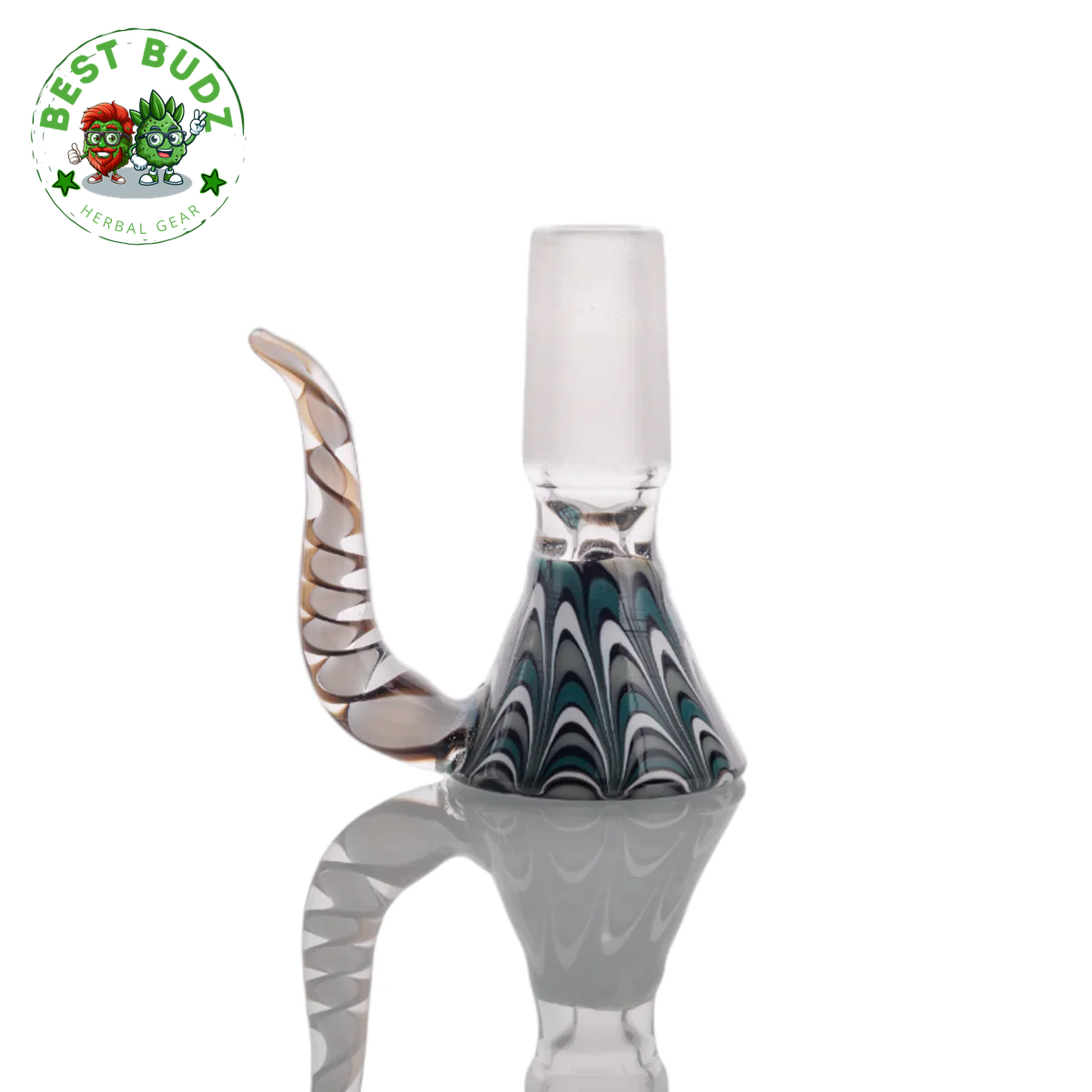 14Mm & 18Mm Male Joint Colorful Heady Bowl W/ Arm