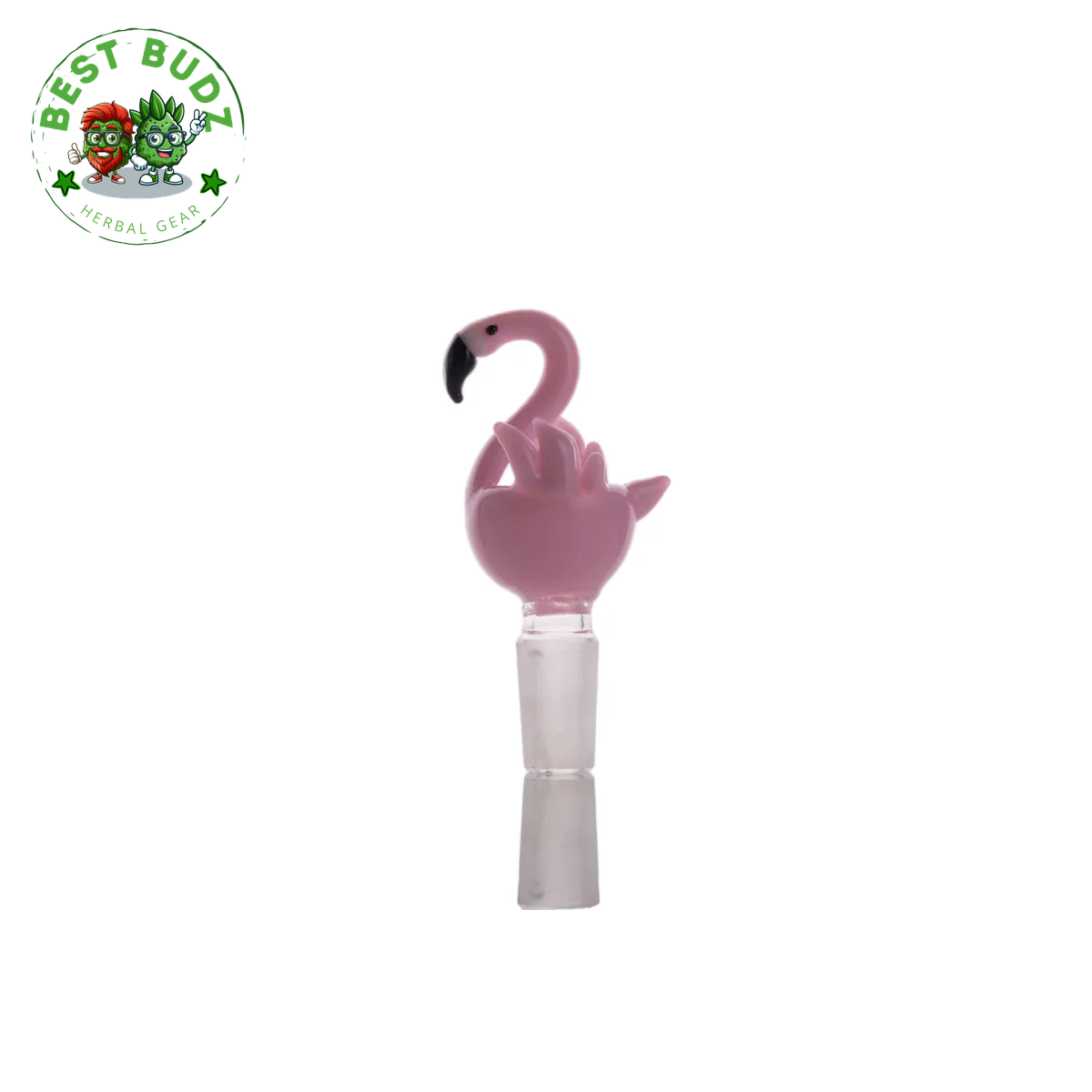 14Mm Male Joint Heady Pink Flamingo Bowl