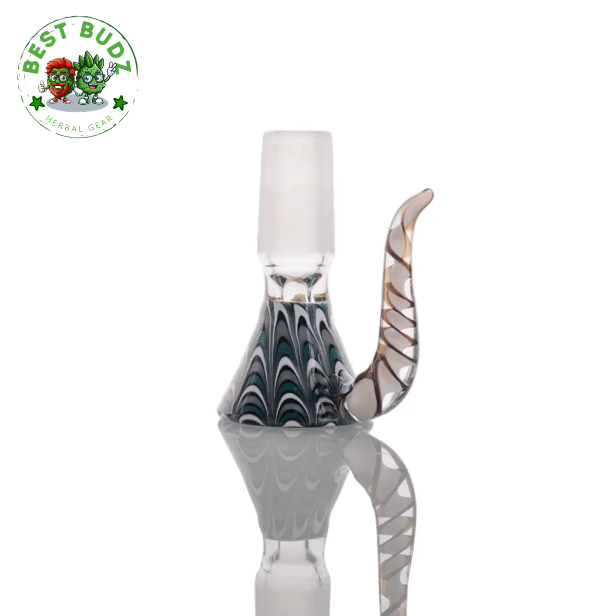 14Mm & 18Mm Male Joint Colorful Heady Bowl W/ Arm