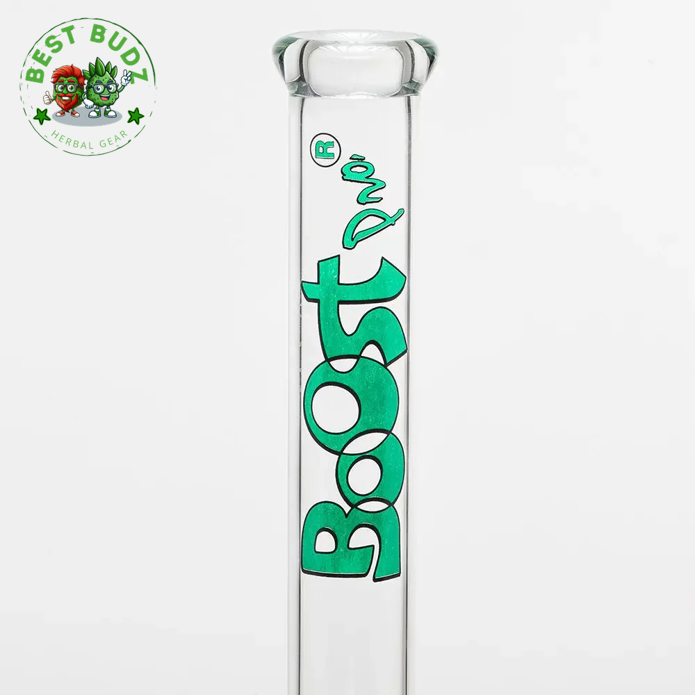 Boost | 17" Green Beaker Base Glass Water Pipe