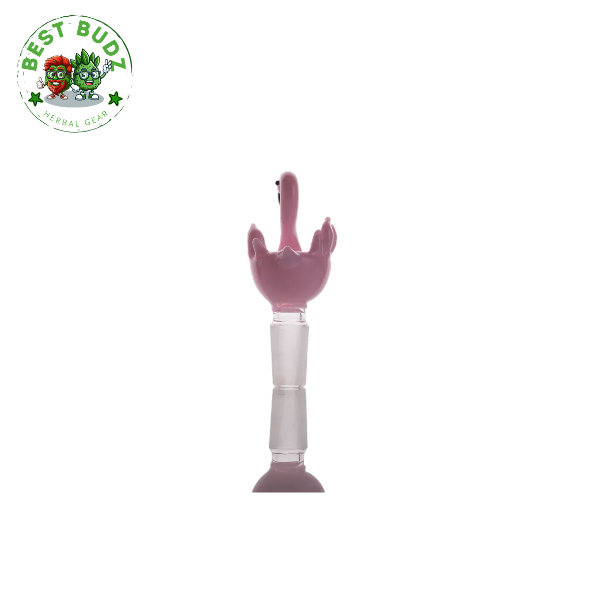 14Mm Male Joint Heady Pink Flamingo Bowl