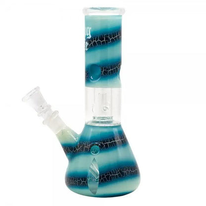 Thug Life | 8" Blue Ocean Swirl Water Pipe