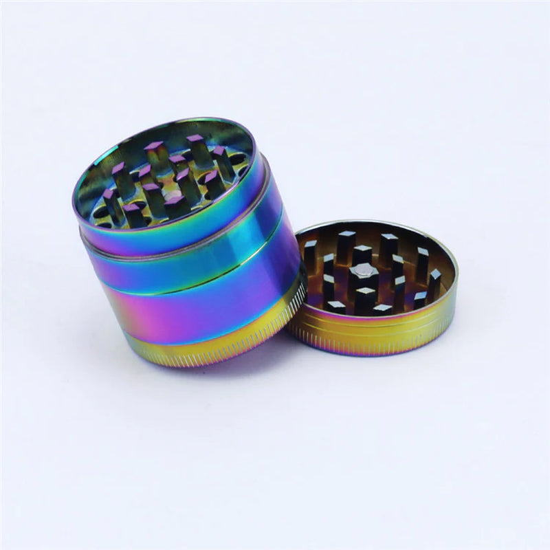 4 Piece Zinc Alloy Iridescent Metal Grinder