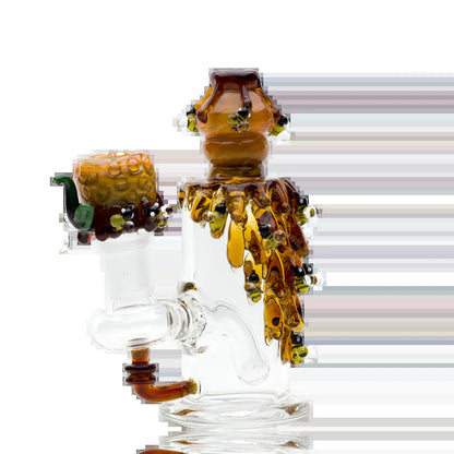 Empire Glassworks 5.5 Inch Mini Bee Hive Glass Bong Water Pipe