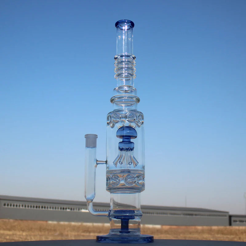 19.5" Jellyfish Sprinkler & Matrix Perc Glass Water Pipe