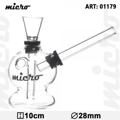 Micro | 4" Hand Held Glass Water Pipe