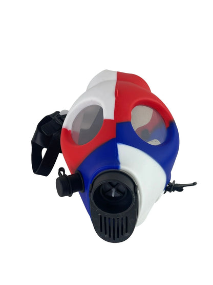 Multi-Colored Silicone Skull Gas Mask Bong