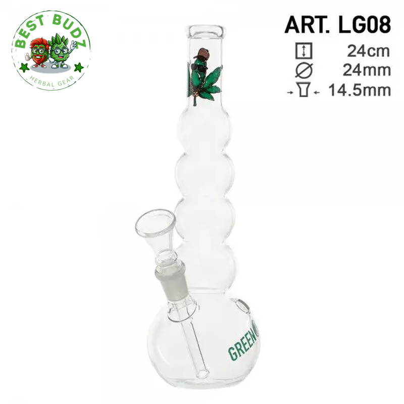 Greenline | 9" Glass Bubble Body Water Pipe