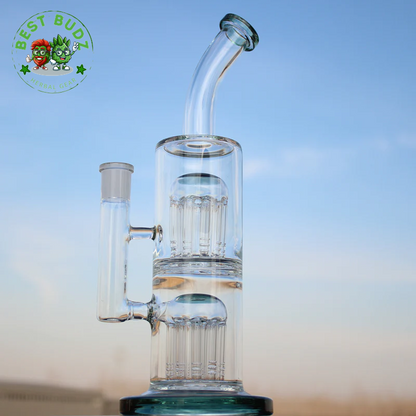 10.6" Glass Water Pipe W/ Dual Arm Percolators