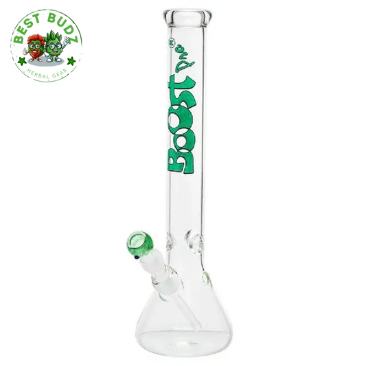 Boost | 17" Green Beaker Base Glass Water Pipe