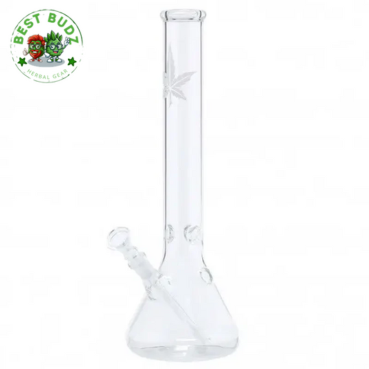 14" Hemp Lear Beaker Glass Water Pipe