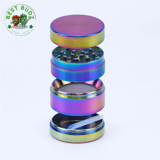 4 Piece Zinc Alloy Iridescent Metal Grinder